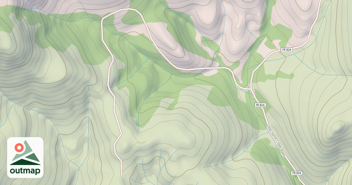Map of USFS Motor Vehicle Use Map Roads {36E1AD9A-98E9-44D0-B2DC-82169053601C}