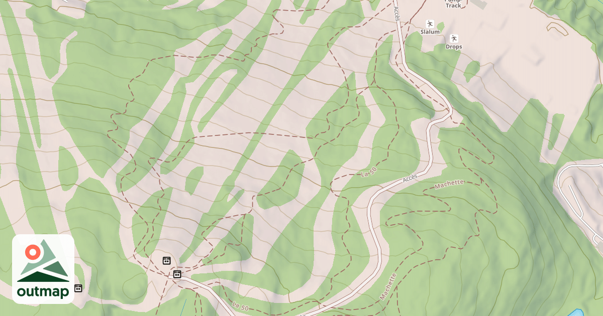 Map of SNOPRK La Laurentides