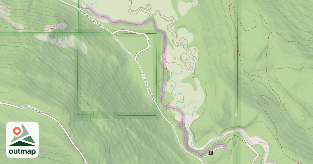 Map of Carpenter Valley Trail