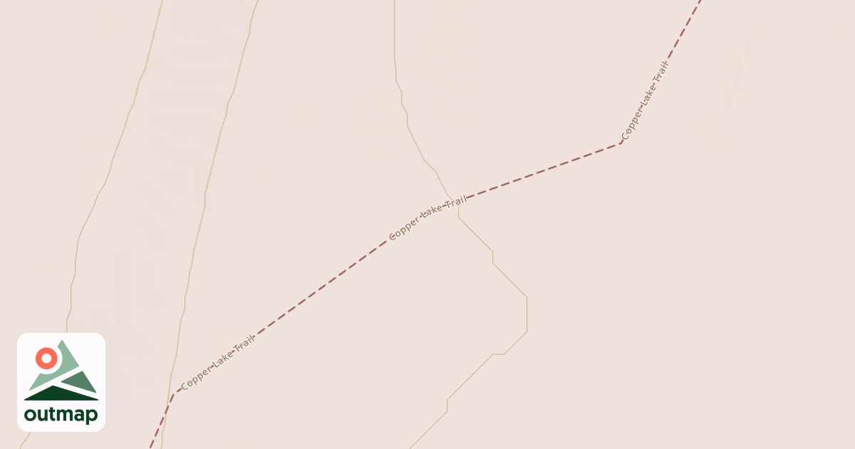 Map of Copper Lake Trail