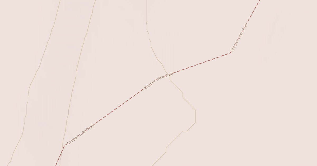 Map preview of Copper Lake Trail