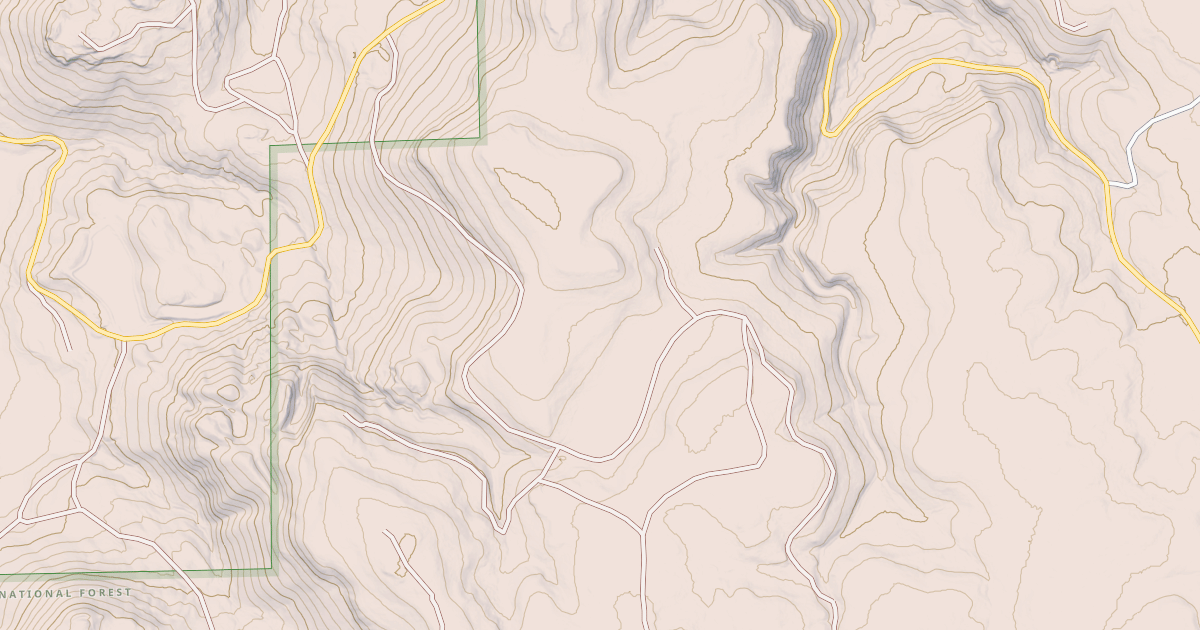 Map preview of USFS Motor Vehicle Use Map Roads {A115586F-34CB-4FFE-938F-1749305E68C5}