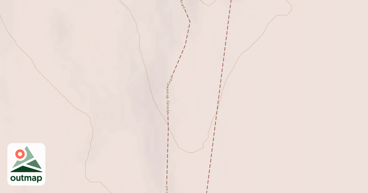 Map of Windy Creek Subsistence Ohv Trail