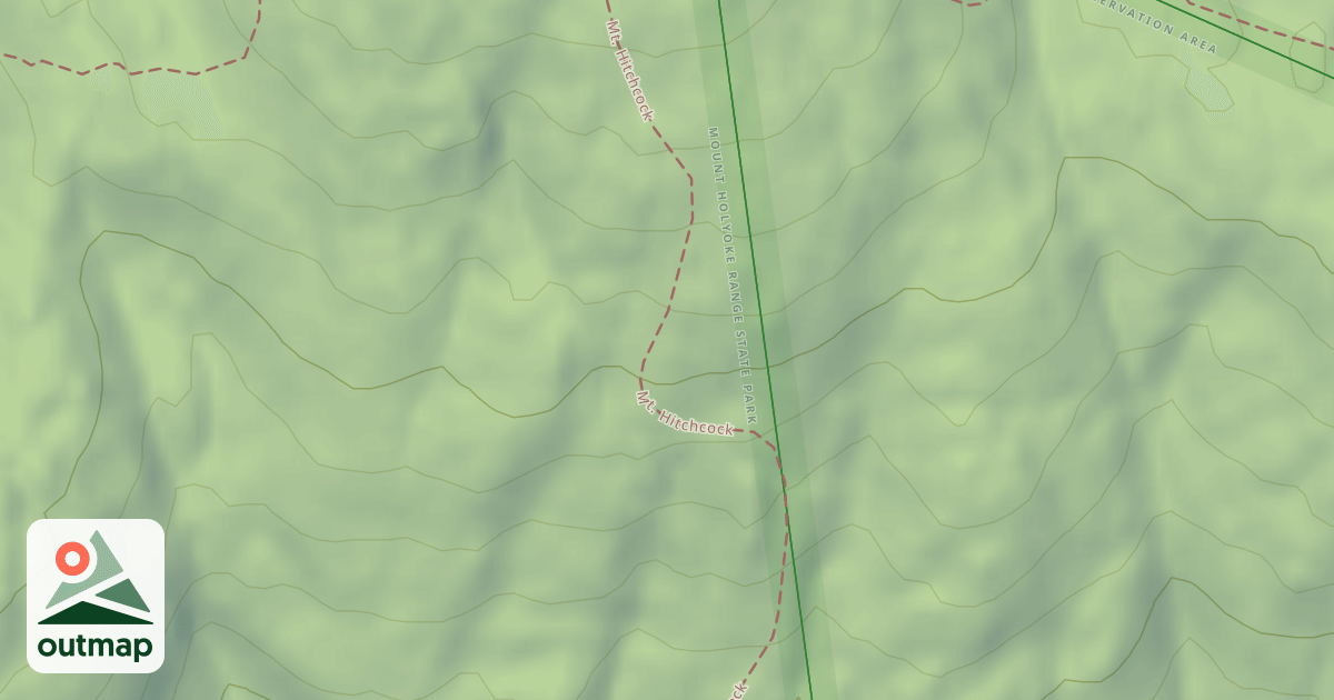 Map of Mt. Hitchcock Trail