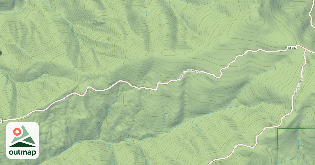Map of BREEZY CREEK