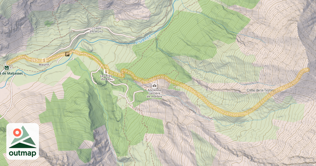 Map of L’Alpet — Maljasset