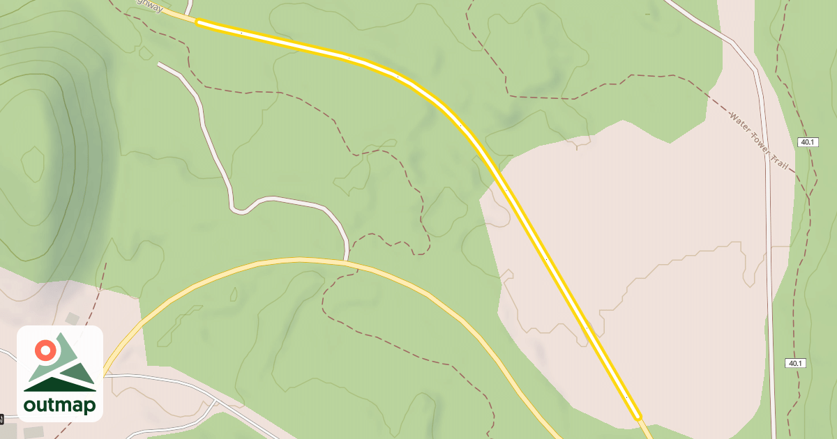 Map of Cascade Lakes Highway