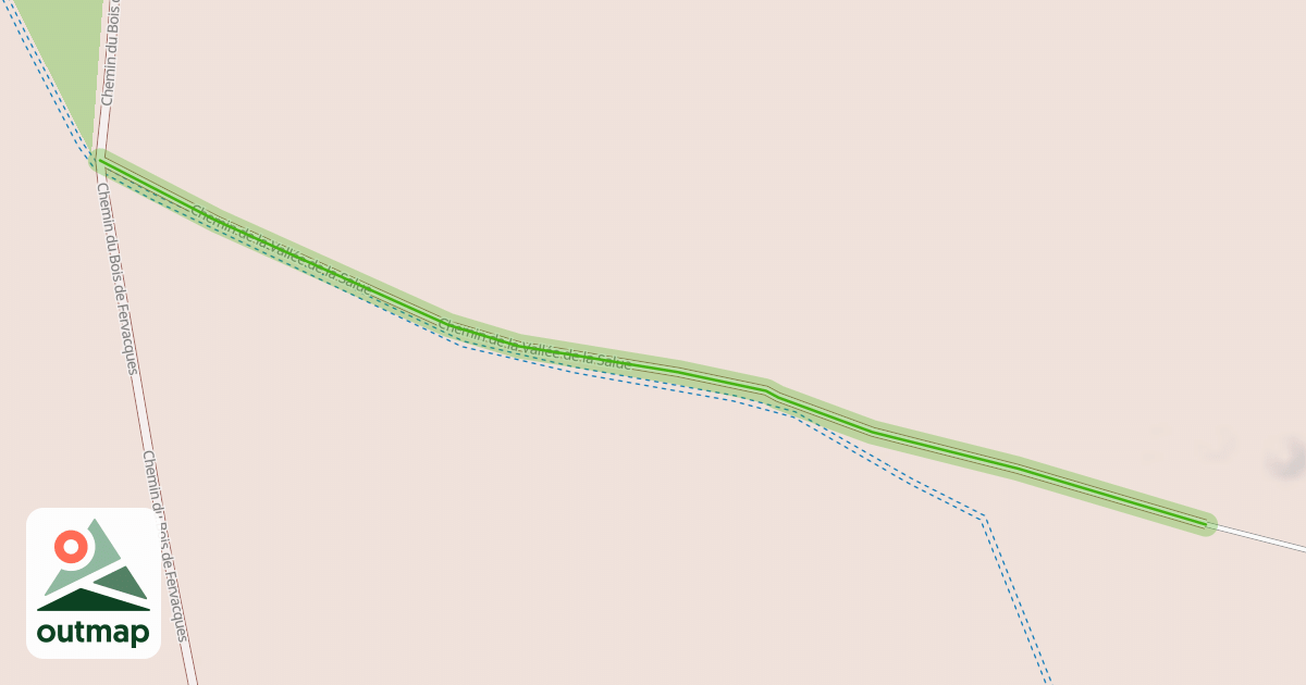 Map of Chemin de la Vallée de la Salue