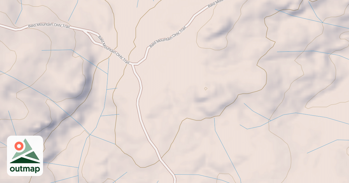 Map of BALD MOUNTAIN T18