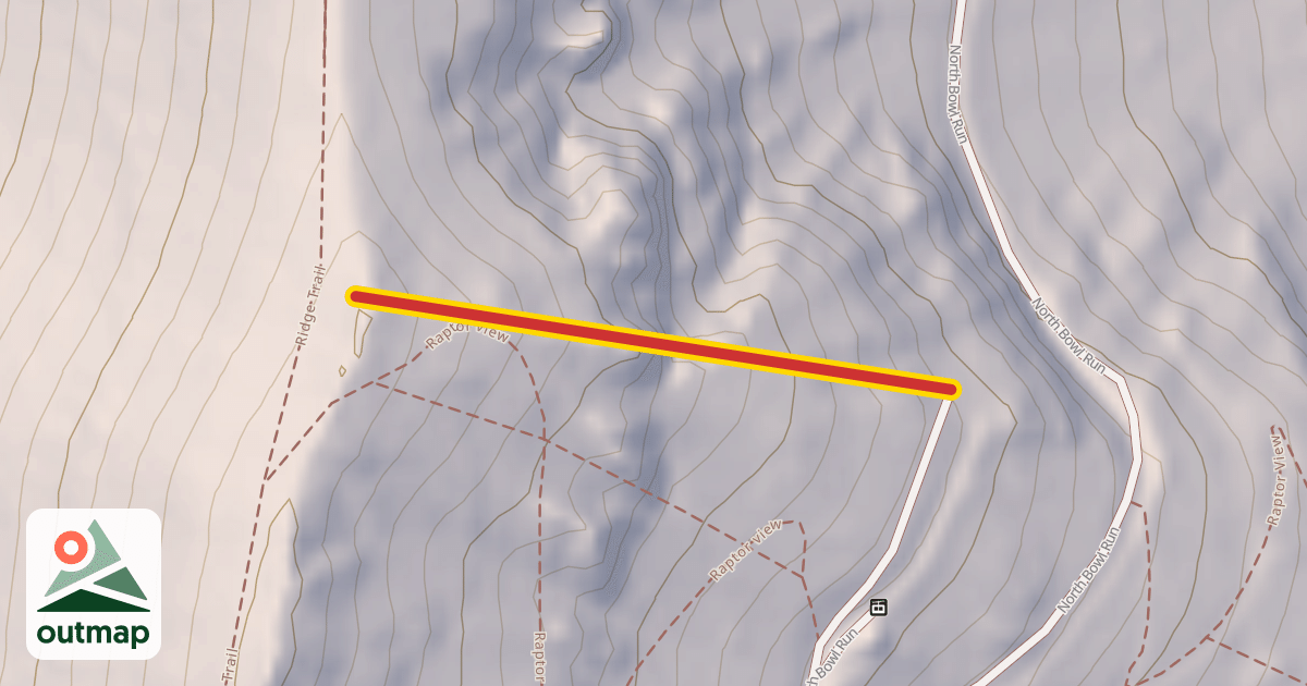 Map of Ski Patrol Poma Lift