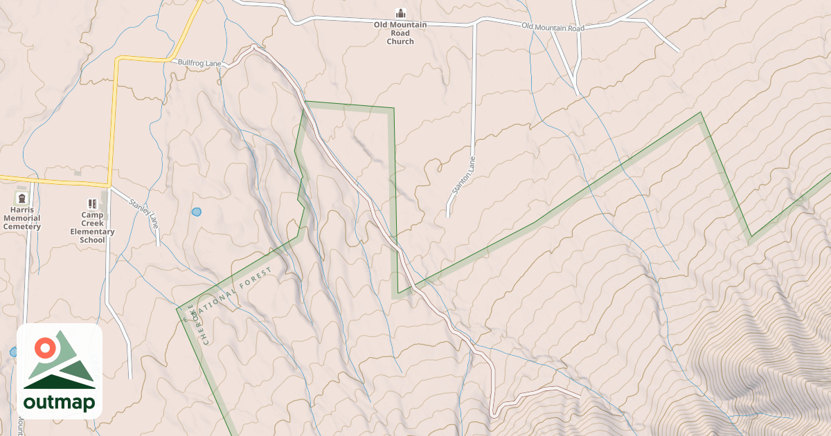 Map of CAMP CREEK