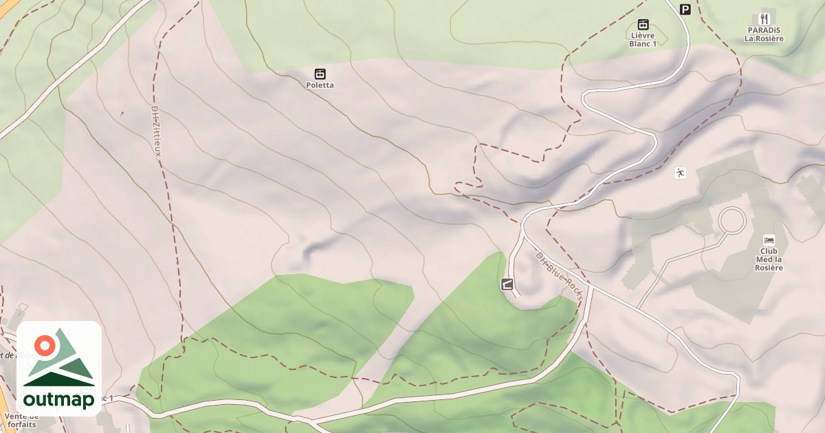 Map of Le Petit Saint Bernard
