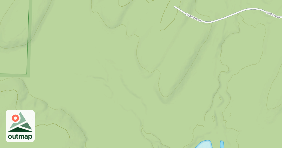 Map of FR 2463A - SECRET LAKE SPUR