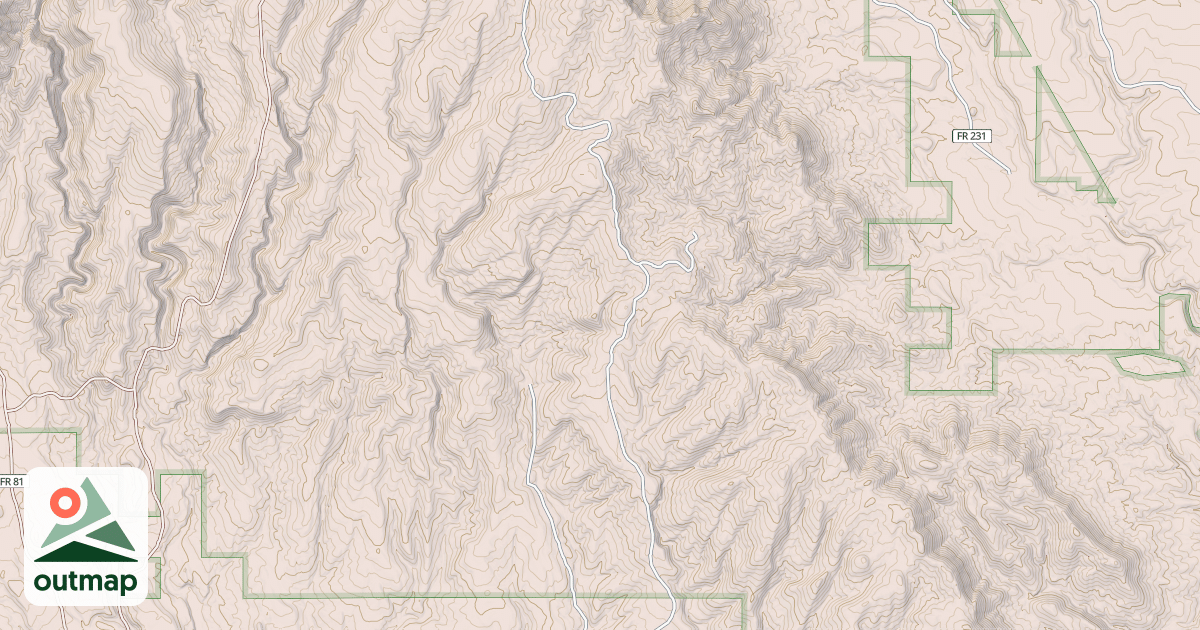 Map of USFS Motor Vehicle Use Map Roads {FEBAD9BF-9326-4A81-9B6A-C400DEA6EDC8}