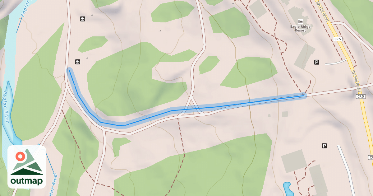 Map of Lower Bridge Run