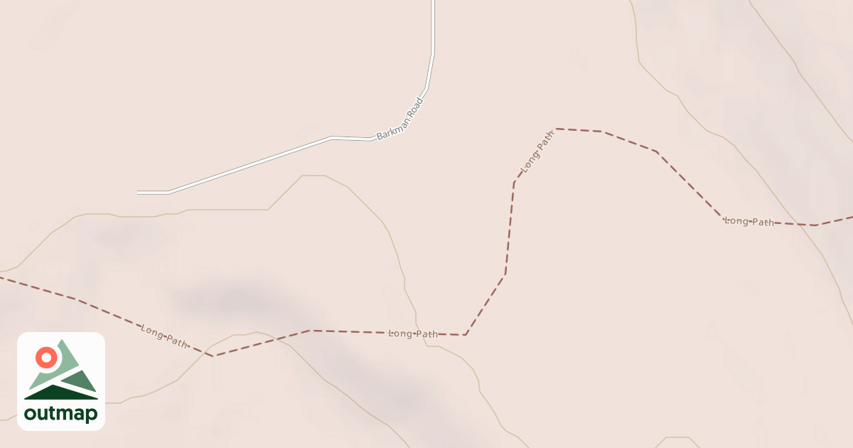Map of Unmarked Snowmobile Loop Trail