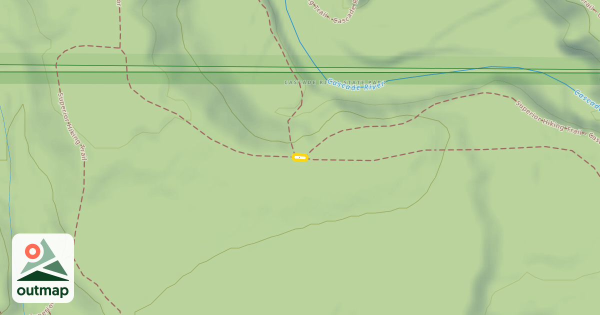 Map of Superior Hiking Trail - Cascade River Loop