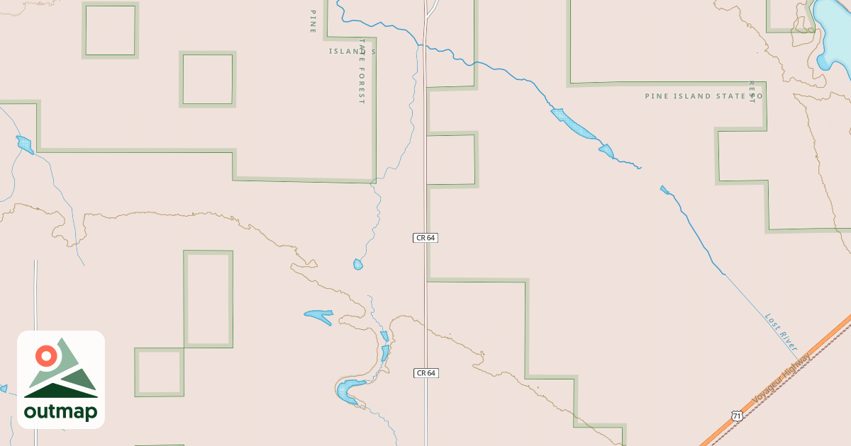 Map of Blue Ox State Trail MS84.029