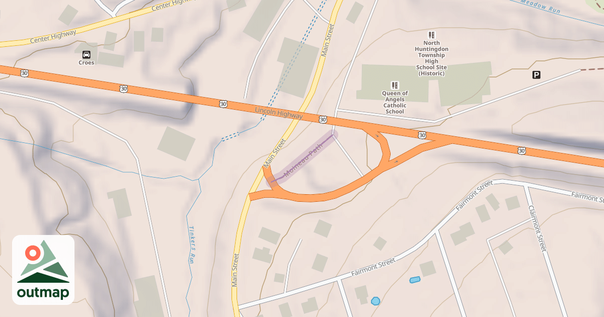 Map of Moineau Path