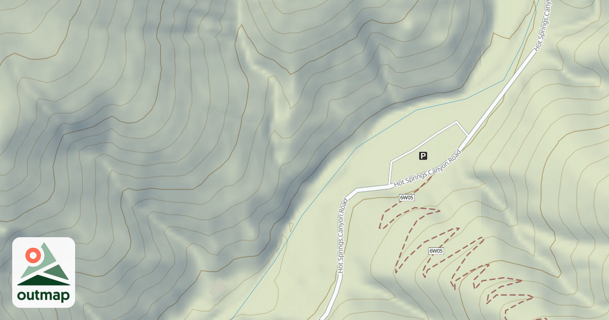Map of HOT SPRINGS TH