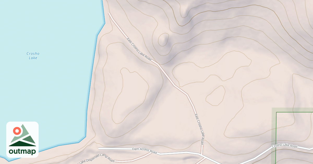 Map of EAST CROSHO LAKE