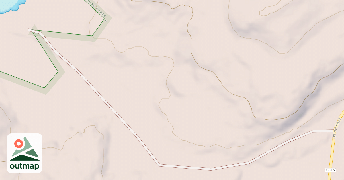 Map of HARRIET LAKE SPUR K