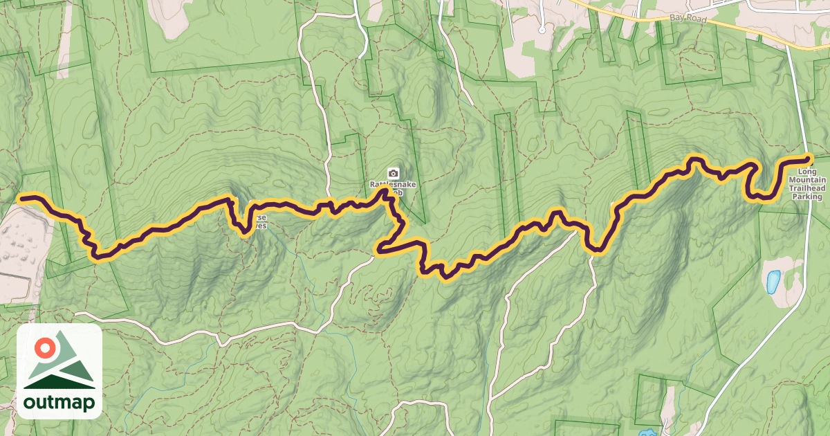 Map of Monadnock-Metacomet M&M Trail