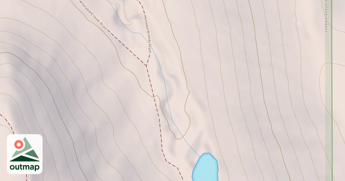Map of Snake Creek Trail