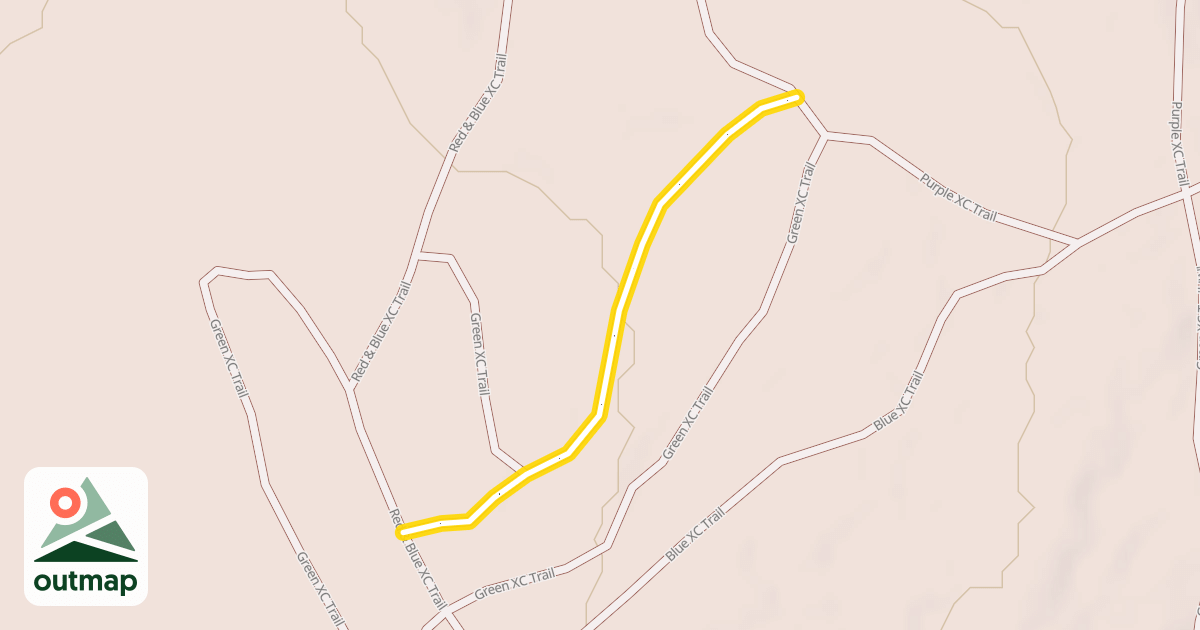 Map of Green XC Trail