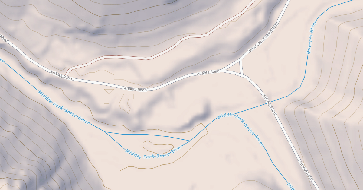Map preview of QUEENS RIVER CG