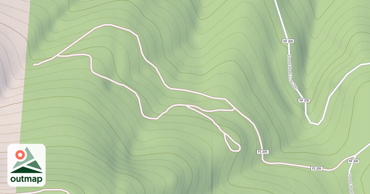 Map of USFS Motor Vehicle Use Map Roads {8C2DA874-0249-4DF2-8561-27D2A519ED23}