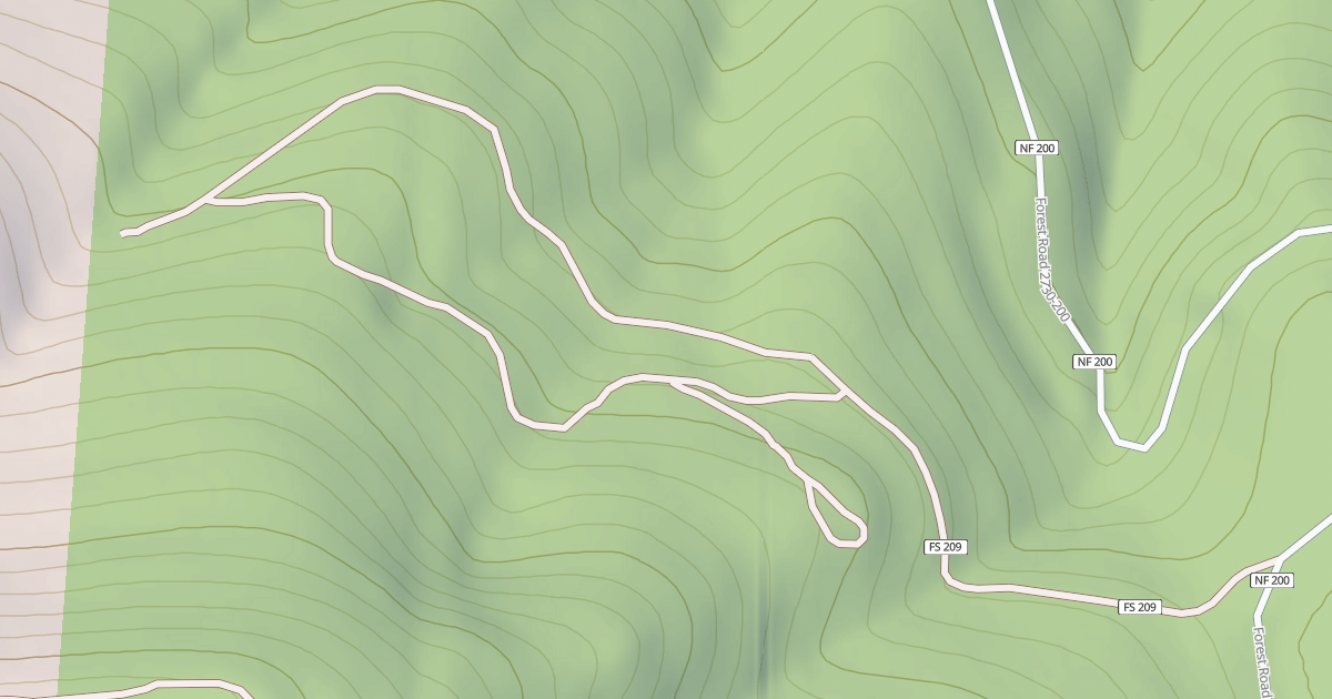 Map preview of USFS Motor Vehicle Use Map Roads {8C2DA874-0249-4DF2-8561-27D2A519ED23}