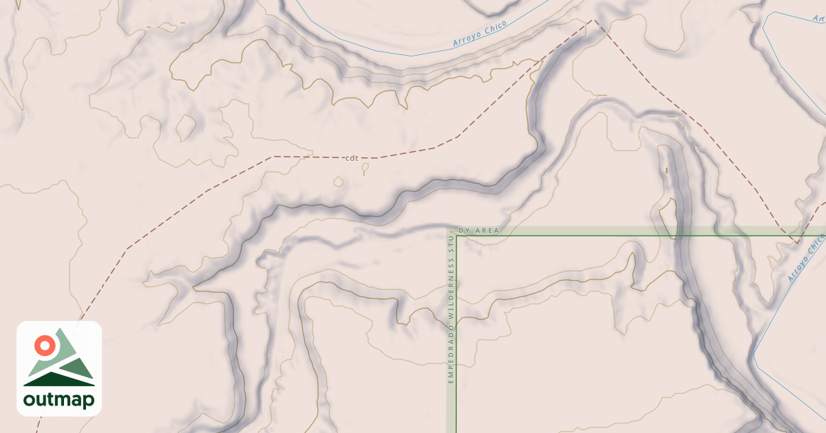 Map of Continental Divide National Scenic Trail