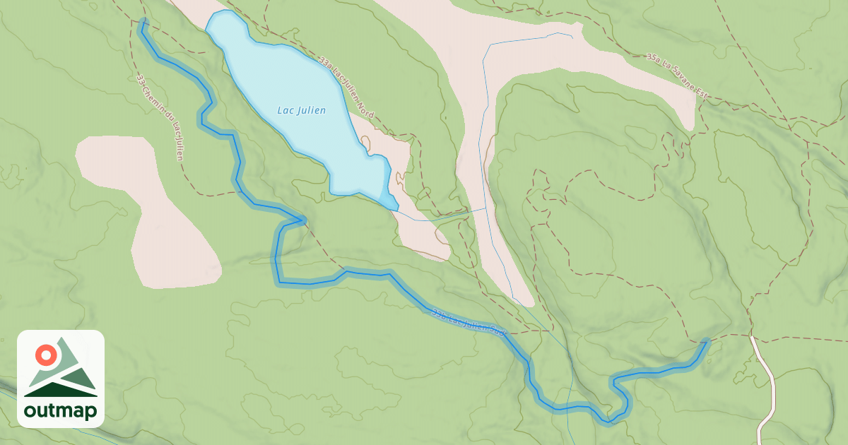 Map of 33b Lac Julien Sud