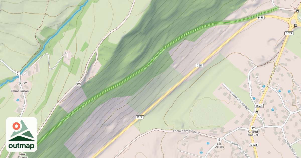 Map of Chemin de la Mélaterie