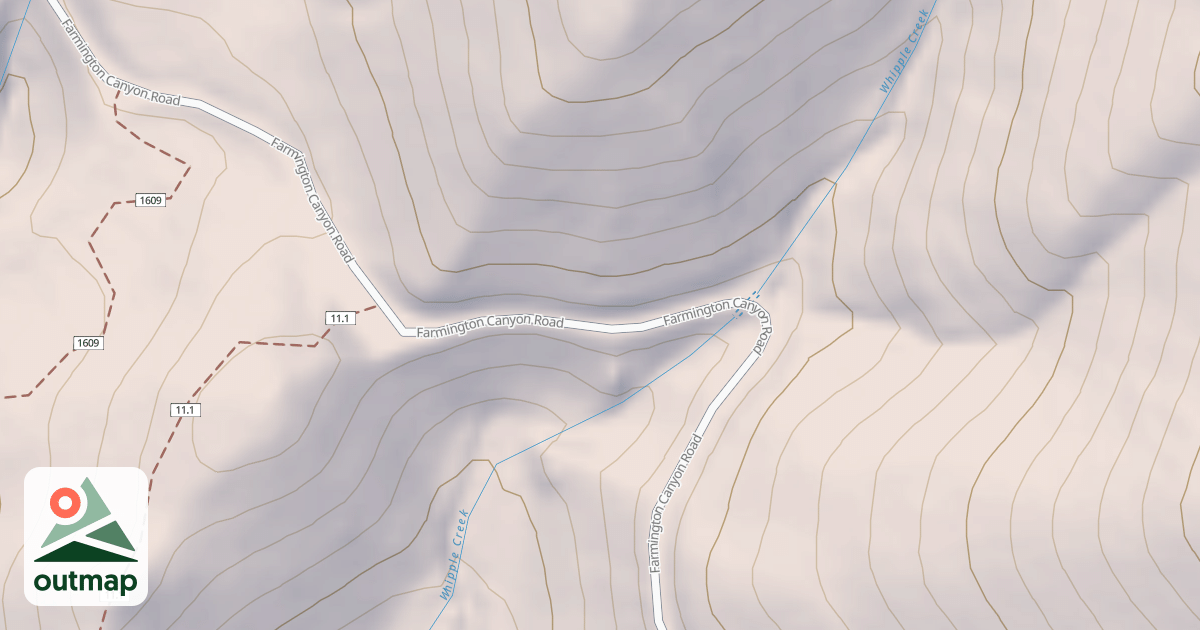 Map of FARMINGTON CANYON ATV