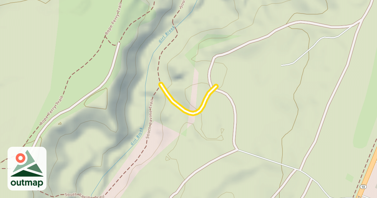 Map of Girl Brook Connector
