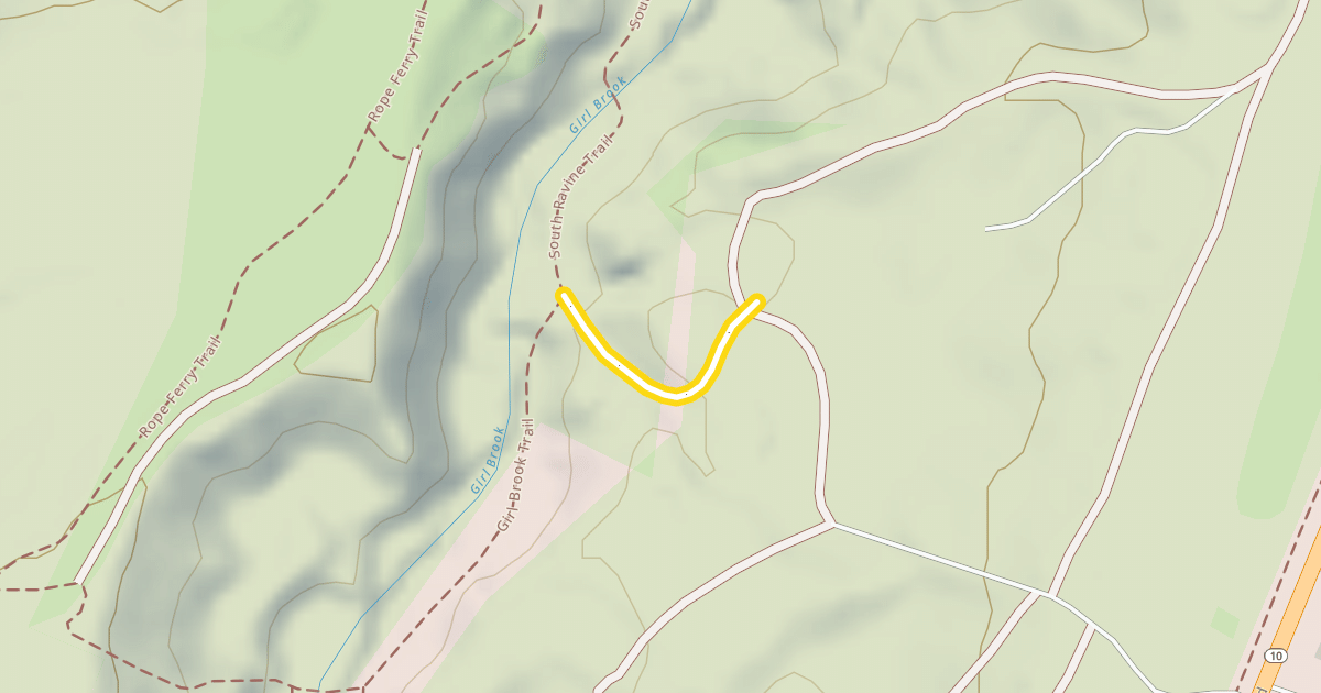 Map preview of Girl Brook Connector