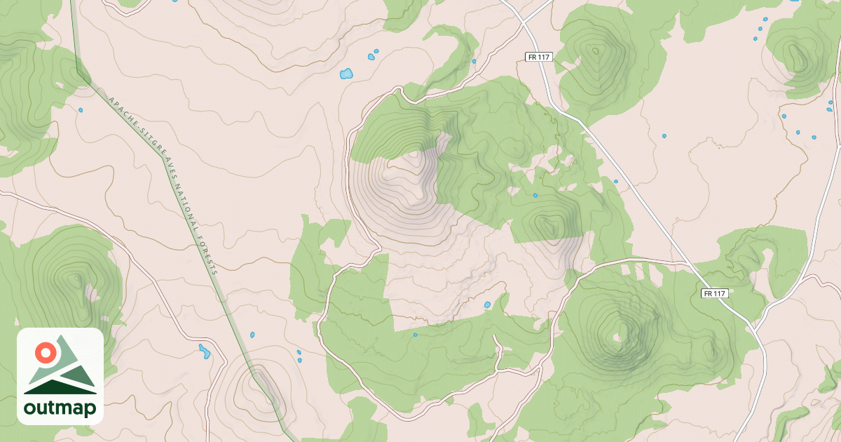 Map of GREENS PEAK