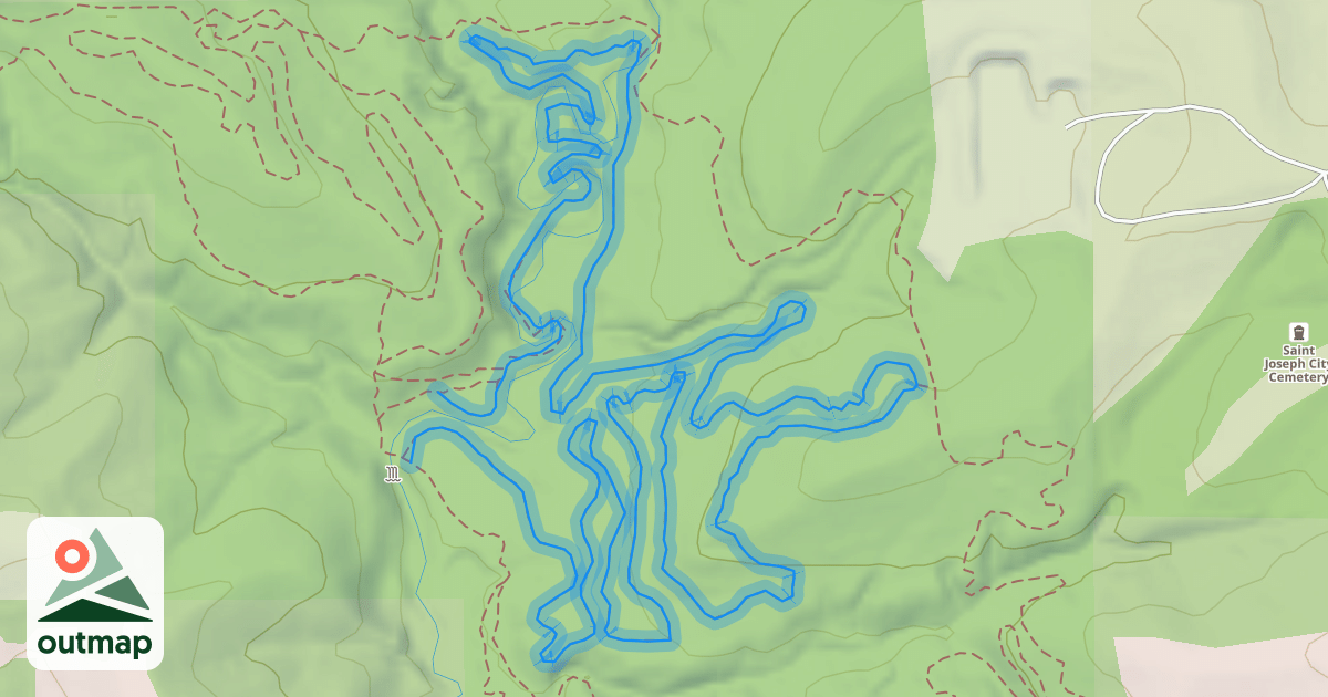 Map of Krug Park Trail