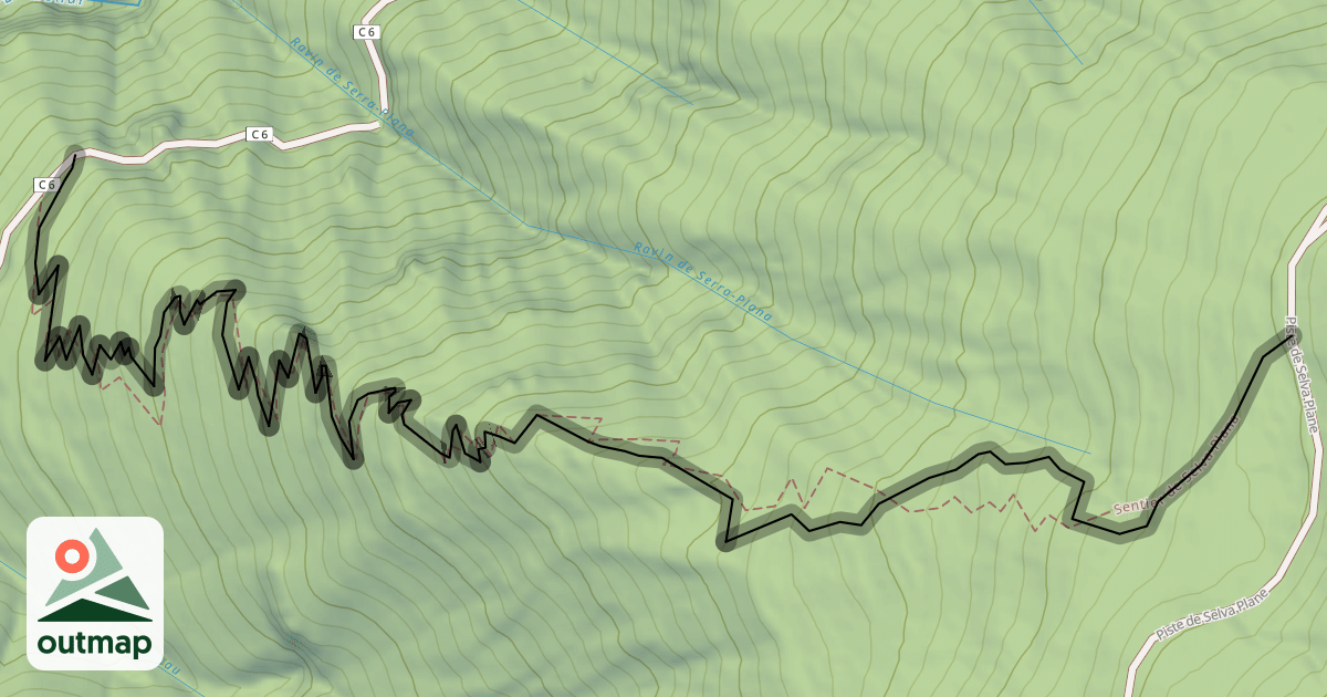 Map of Sentier de Selva-Plana