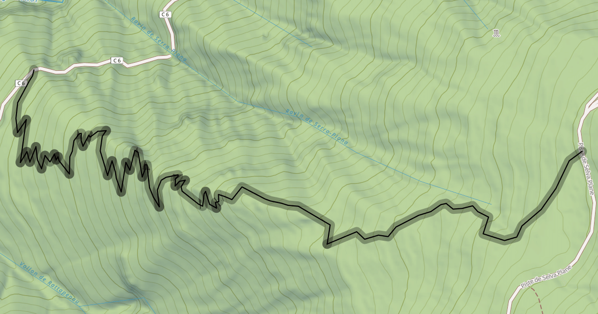Map preview of Sentier de Selva-Plana