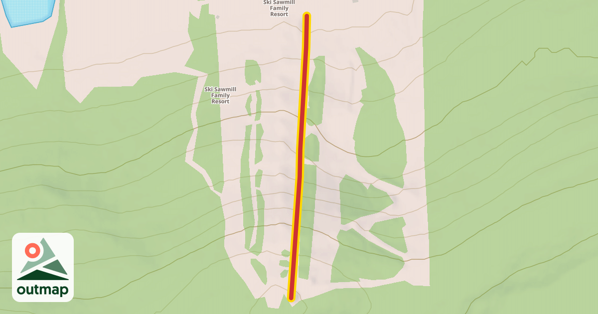 Map of Triple Chairlift