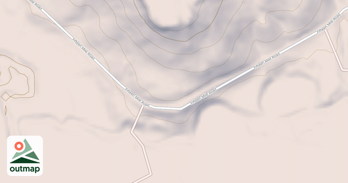 Map of FIFTEEN MILE