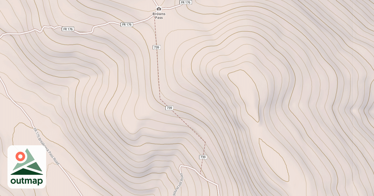Map of BROWNS PASS