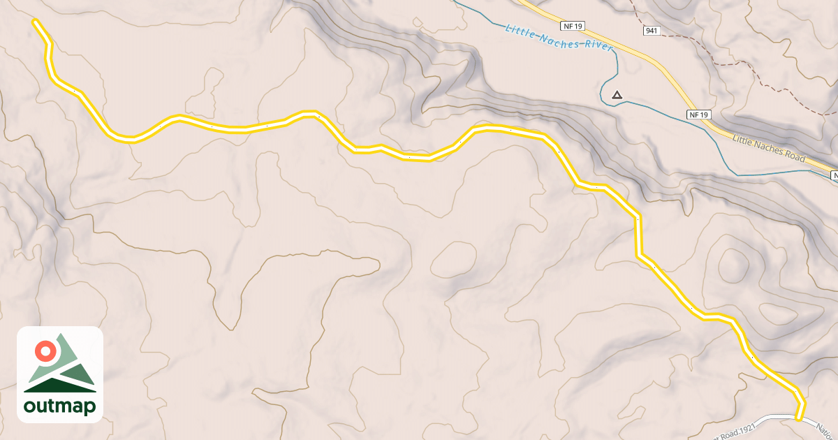 Map of National Forest Development Road 840
