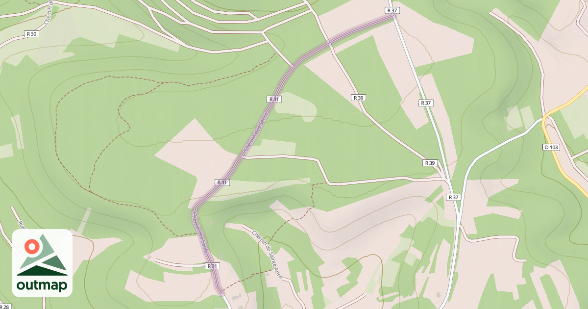 Map of Chemin des Saulx