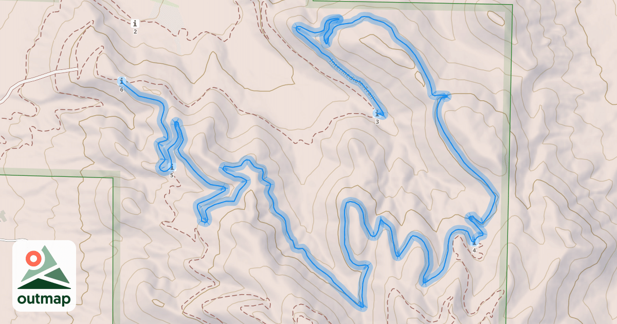 Map of Intermediate Trail