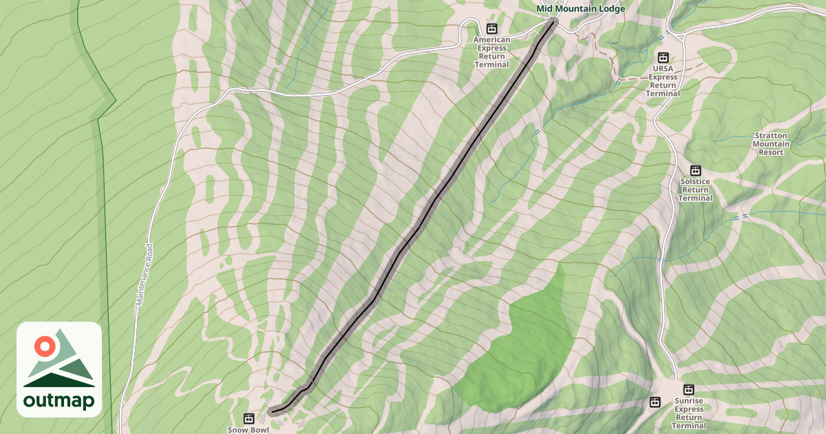 Map of Frank's Fall Line