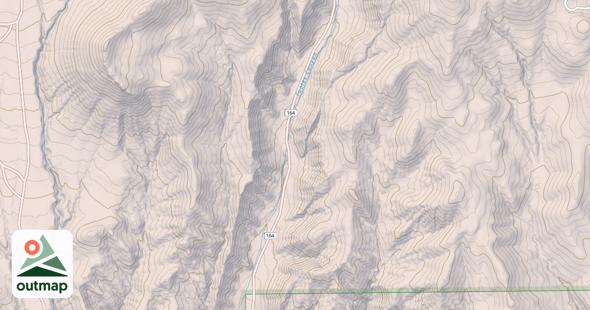 Map of FOOTES CANYON